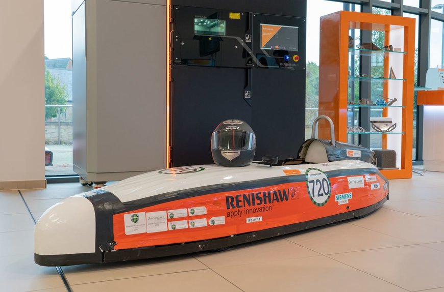 Renishaw Greenpower F24+ encourages interest in STEM studies and demonstrates additive manufacturing components in its electric car 